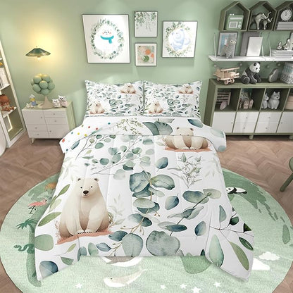 Erosebridal Boys Cartoon Animal Queen Comforter Set by Erosebridal