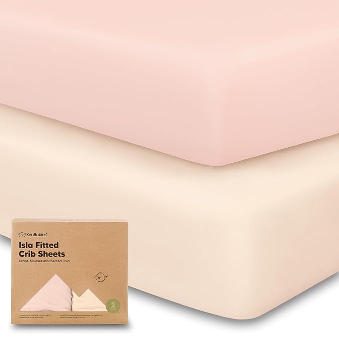 KeaBabies 2-Pack Baby Crib Sheets by KeaBabies