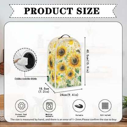 Blender Cover Sunflowers Machine Washable Small Blender Covers - Image 6