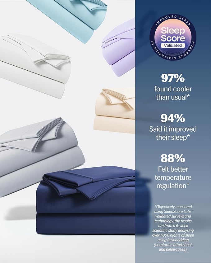 REST® Evercool®+ Starter Sheet Set, Breathable Bed Sheets - Image 8