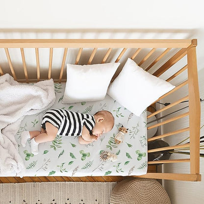 Gllquen Baby Bassinet Sheets 4 Pack, Breathable Cozy Fitted Mattress Sheet - Image 2