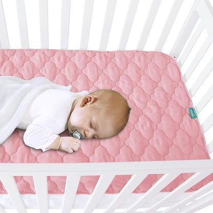 Waterproof Crib Mattress Protector Pad Cover 28" x 52", Anti Slip & Absorbent - Image 5