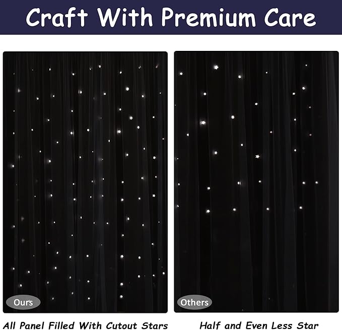 Kinryb Kids Star Cutout Curtains - Image 6