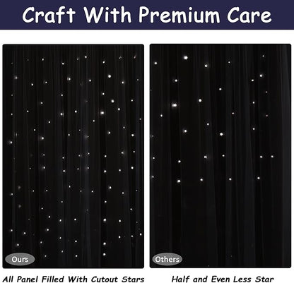 Kinryb Kids Star Cutout Curtains - Image 6