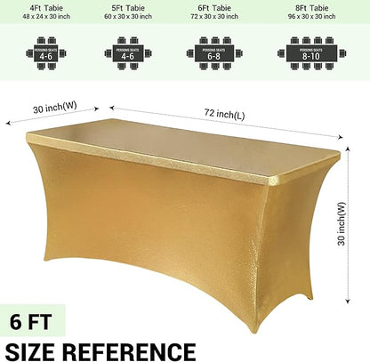 Obstal 6ft Stretch Spandex Table Cover - Image 4