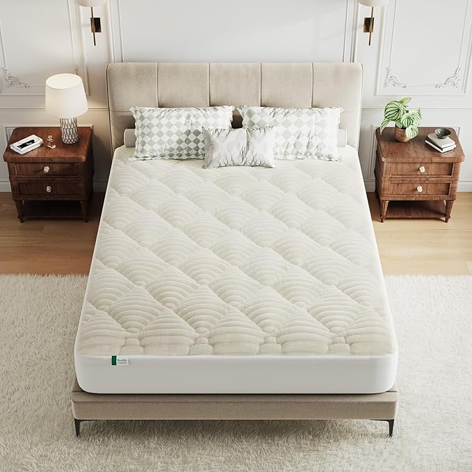 Novilla Twin XL Soft Mattress Topper, Fluffy Pillow Top Mattress Pad - Image 7