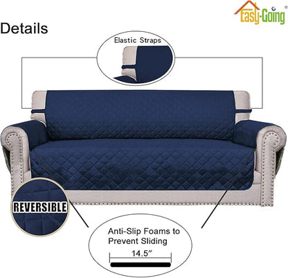 Easy-Going Reversible Loveseat Couch Cover - Image 3