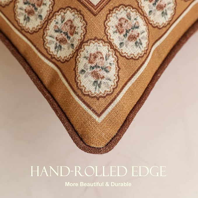 patdrea Designer Vintage Floral Throw Pillow Covers - Image 2