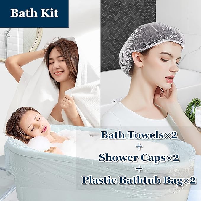 Extguds Disposable Travel Set: Bed Sheet×1+Duvet Cover×1+Pillow case×2+Bath - Image 3