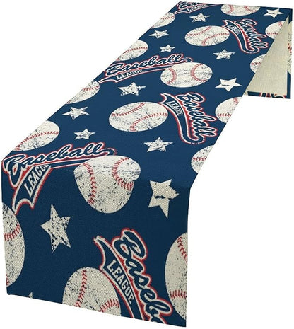 Baseball Table Runner Baseball Sport Themed Birthday Parties Dinner Runner by moderw
