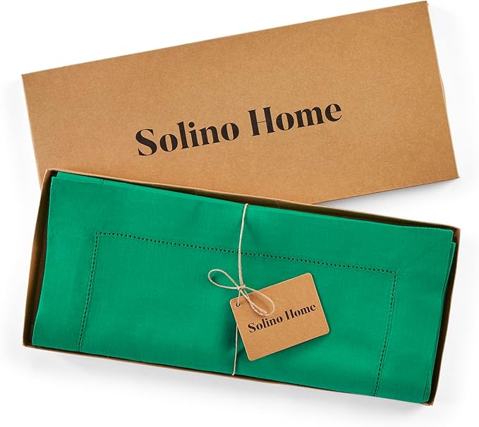 Solino Home Linen Hemstitch Table Runner 120 Inches Long - Image 5