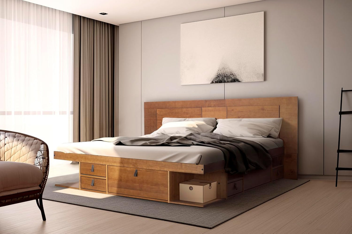 memomad bali king size slim set: storage platform, main product view