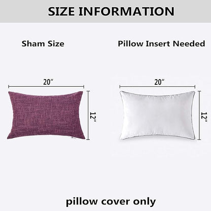 Kevin Textile Star Faux Linen Square Solid Pillow Case - Image 5