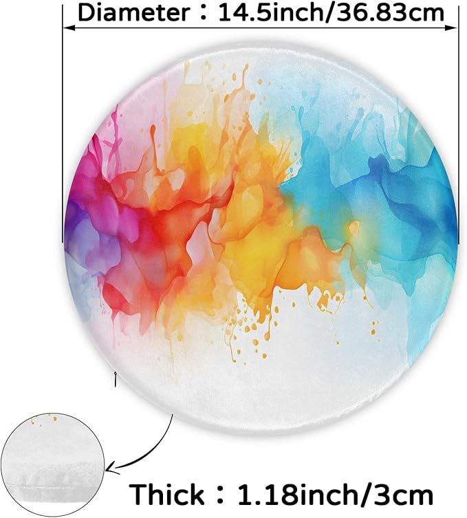 Splash Tie Dye Round Chair Cushions - Image 3