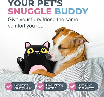 Black Cat Plush Body Pillow for Kids | Long Stuffed Animal Cuddle Pillow | Soft - Image 7