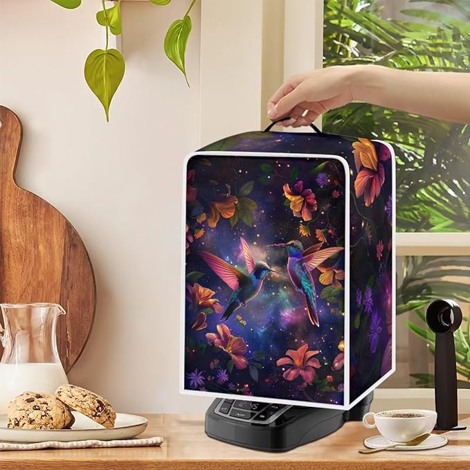 Hummingbird Dust Proof Cover for Coffee Maker Galaxy Coffee Machine Protector - Image 4