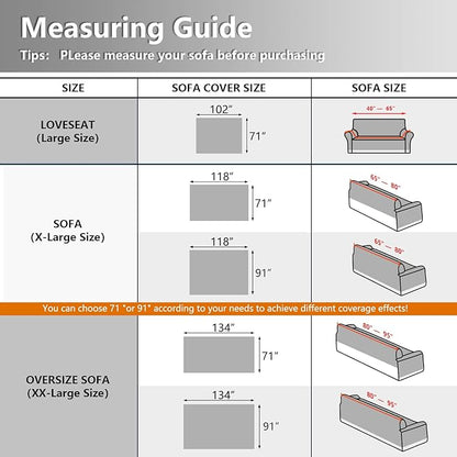 MEETSKY Couch Cover Sofa Covers - Image 3
