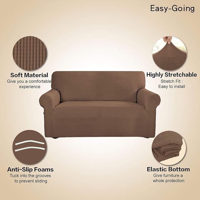 Easy-Going Stretch Sofa Slipcover 1-Piece Sofa Cover Furniture Protector Couch - Image 3
