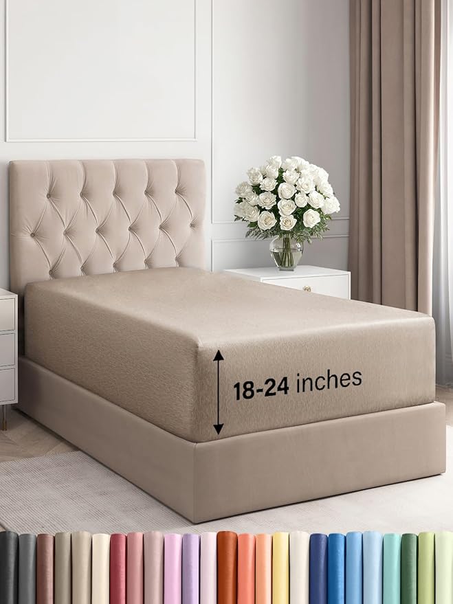 Extra Deep Twin Fitted Sheet by CGKUnlimited