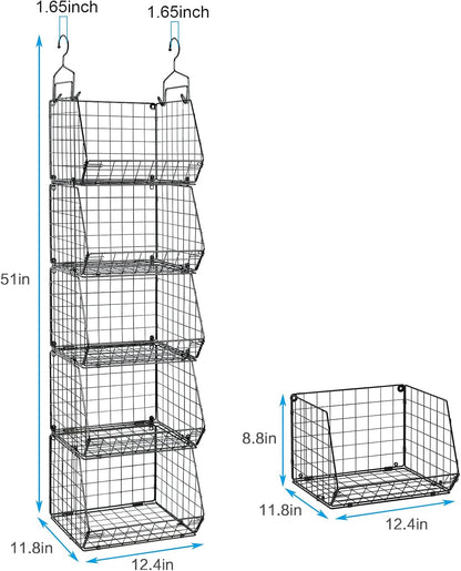 x-cosrack 5 tier closet hanging organizer, clothes hanging, close-up detail