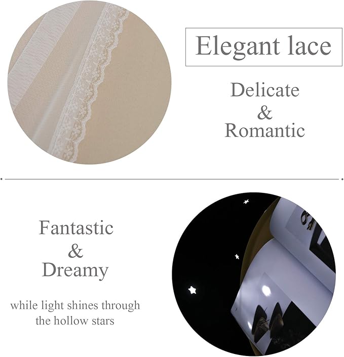Kinryb Star Hollowed Out Blackout Curtains - Image 8