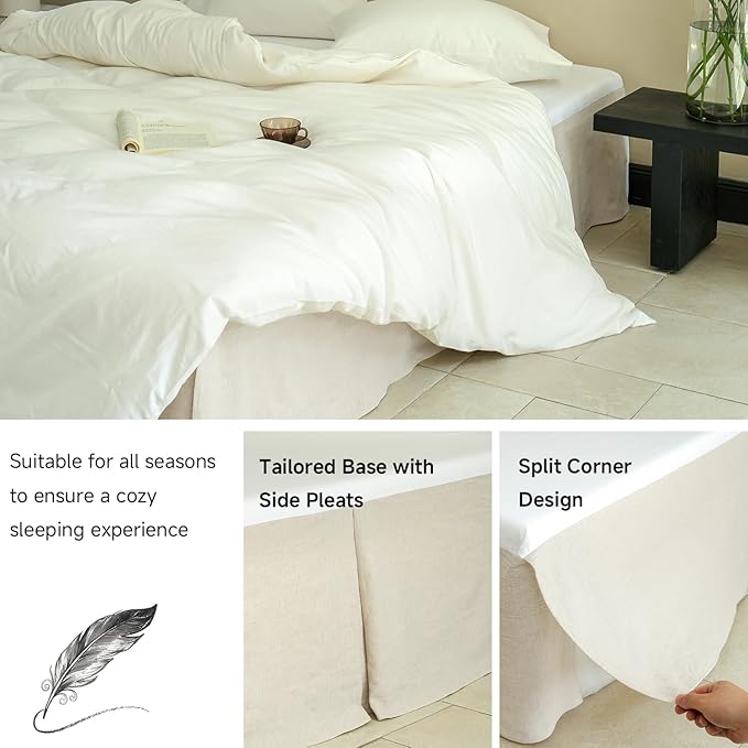 Simple&Opulence French Linen Bed Skirt - Image 5