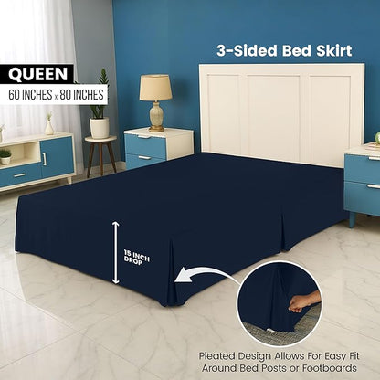Utopia Bedding Queen Bed Skirt - Image 2