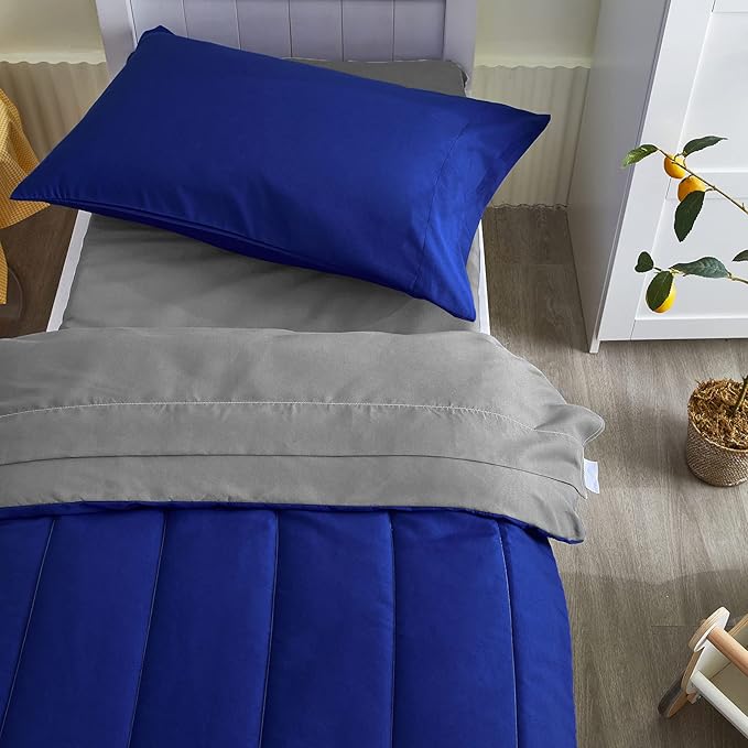 4 Pieces Toddler Bedding Set Ultra Soft and Breathable Toddler Comforter Sheet - Image 6