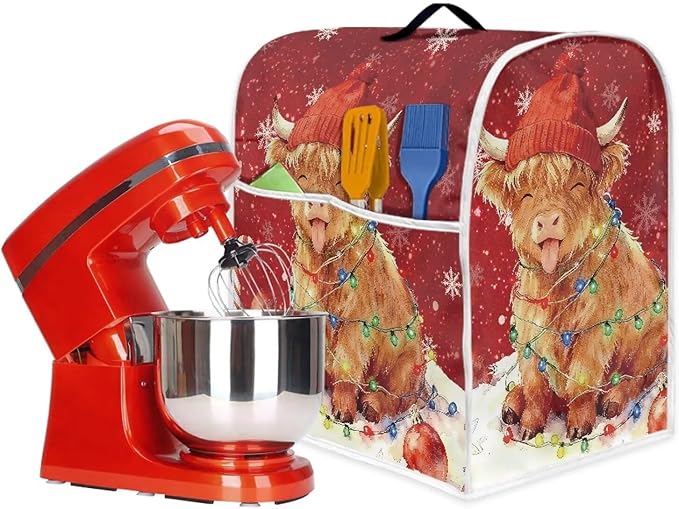 Highland Cow Stand Mixer Cover Dust Protective Christmas Stand Mixer Covers - Image 4