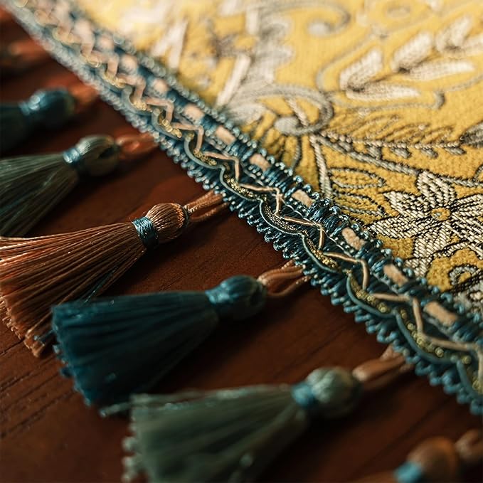 13×72 Inch Table Runner, Retro-Luxury Tassels Series - Image 7
