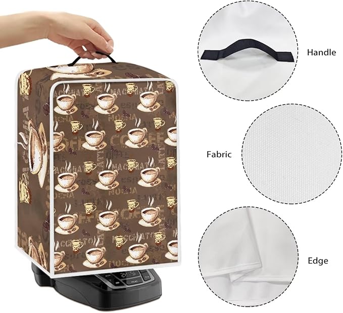 Coffee Maker Cover Dust Cover Washable Dustproof Kitchen Appliance Covers - Image 5