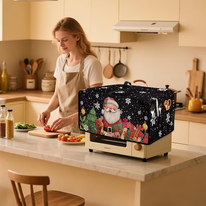 Toaster Oven Cover Dust-Proof Countertop Convection Oven Cover Protective Smart - Image 3