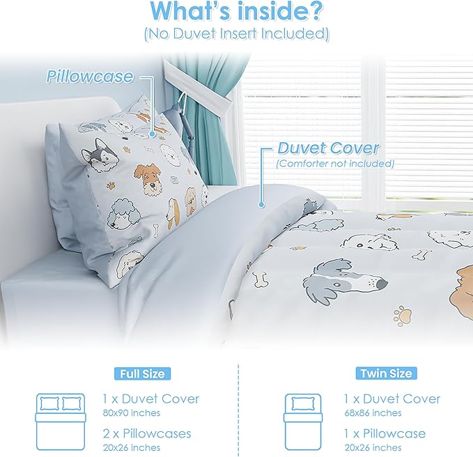 SANDJEST Dog Duvet Cover Sets Full Size - Image 2