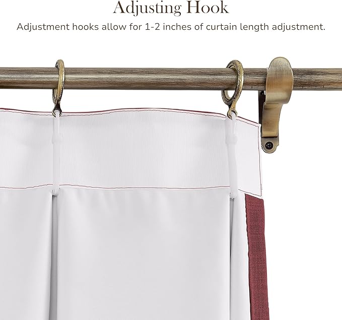 TWOPAGES 72 W x 102 L inch Pinch Pleated Curtain Room Darkening Linen Drapery - Image 4
