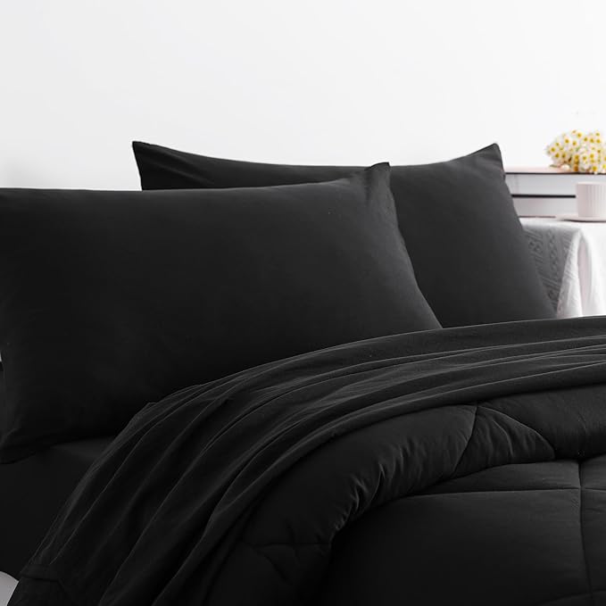 NTBAY Twin Comforter Set with Sheets, 5 Pieces Soft and Breathable Twin Bedding - Image 7