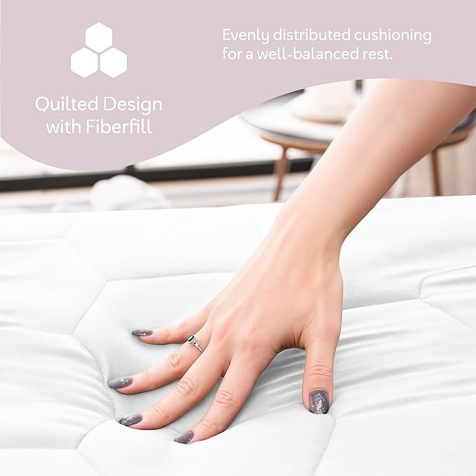 Hearth & Harbor 12 Pack King Size Quilted Fitted Mattress Pad Cover, 100% - Image 6