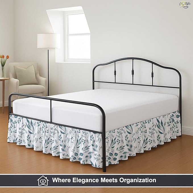 Cottington Lane Ruffled Bed Skirt Queen Size - Image 8