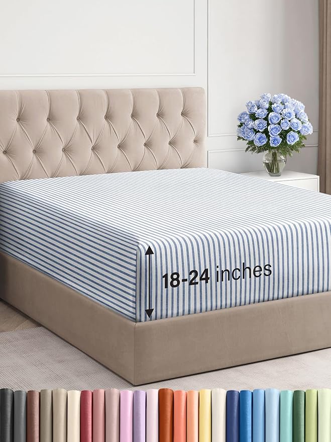 Extra Deep Queen Fitted Sheet by CGKUnlimited
