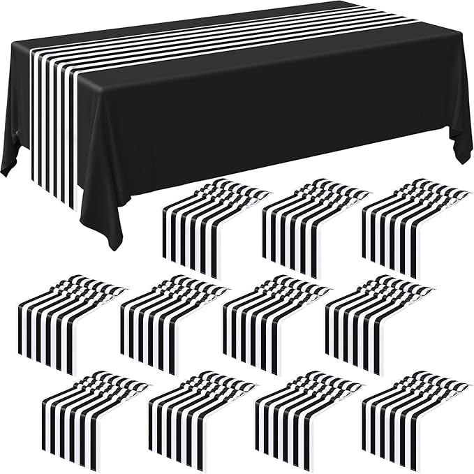 Striped Table Runner Polyester Decor Striped Design Modern Table Runner Elegant by Breling