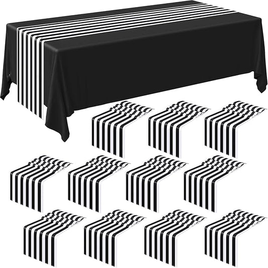 Striped Table Runner Polyester Decor Striped Design Modern Table Runner Elegant by Breling