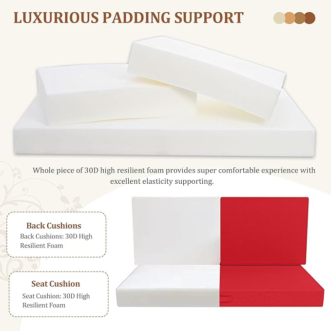 Outdoor Loveseat Cushions, 46x24 Outdoor Chair Cushions - Image 2