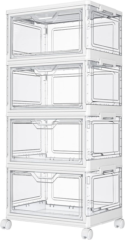 kmiectse clear storage bins with lids - 4, main product view