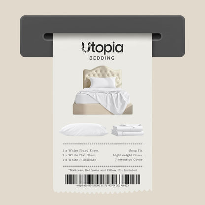 twin sheets set, 3 pieces 16" deep pocket on a desk or shelf