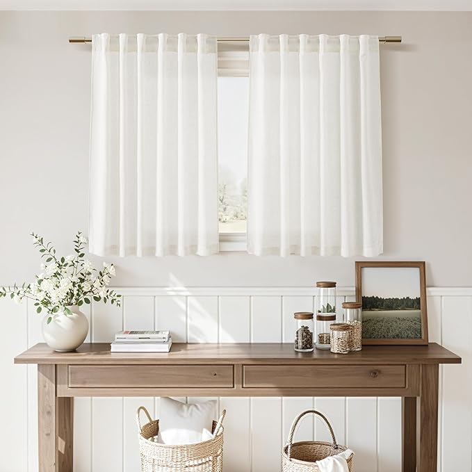 Nanspring 24 Inch Linen Curtains - Image 7
