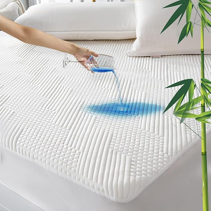 GRT Waterproof California King Mattress Protector Rayon Bamboo by GRT