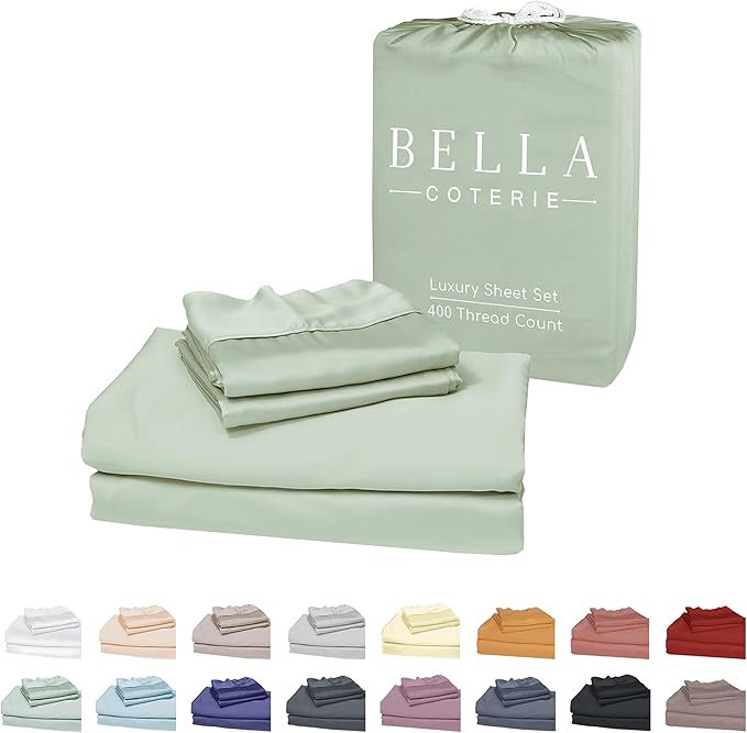 Bella Coterie Luxury Bamboo Viscose 34” Split Top King Size Sheet Set | 1 by BC