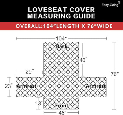 Easy-Going Reversible Loveseat Couch Cover - Image 6