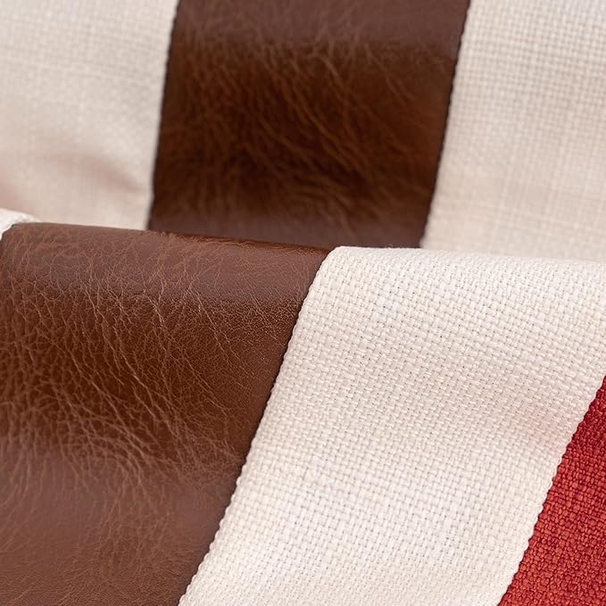 Yangest Patchwork Pillow Cover 12x20 Inch Luxury Cotton and Linen Cushion Cover - Image 4