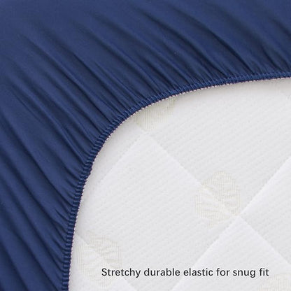 Square Playard/Playpen Fitted Sheets, 2 Pack, Ultra Soft Microfiber, Fitted - Image 4
