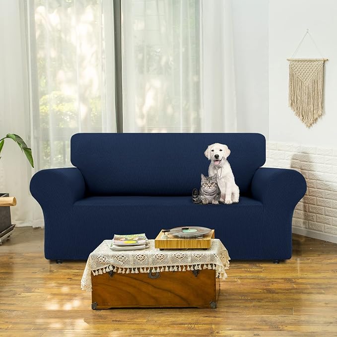 LURKA Stretch Loveseat Sofa Slipcovers 1 Piece Couch Covers - Image 2